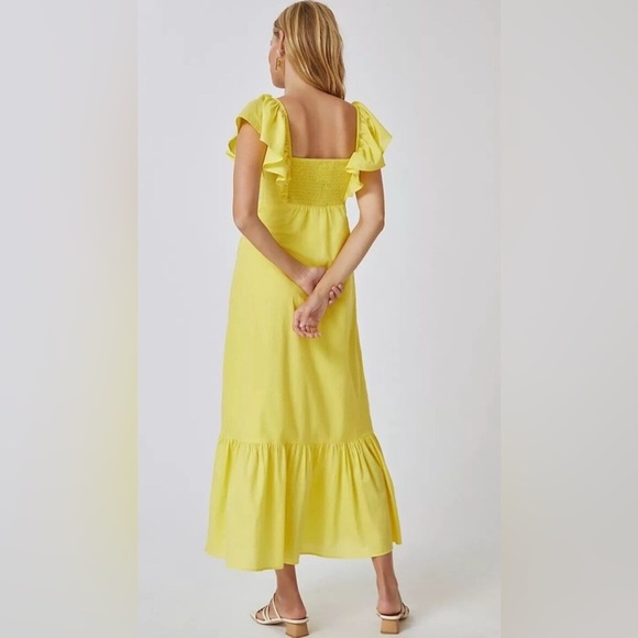 FARM Rio Yellow Ruffle Dress - Picture 2 of 5